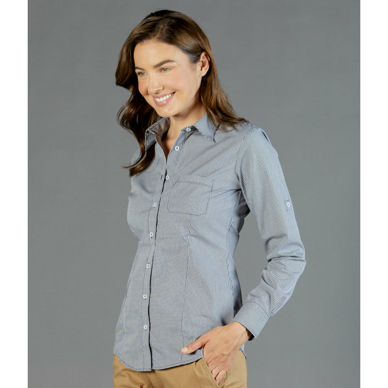 Maroochy RSL Ladies Long Sleeve Corporate Shirt - Slim Fit